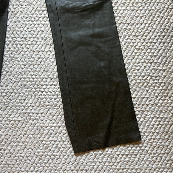 Leather Pants with Embroidery. - Picture 3 of 8